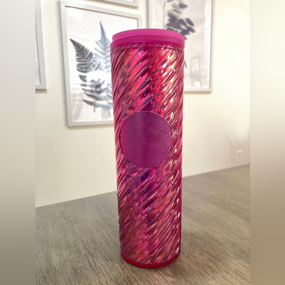 Starbucks Pink 2022 Holiday Swirl Hot/Cold 16 oz. Cup! 💖